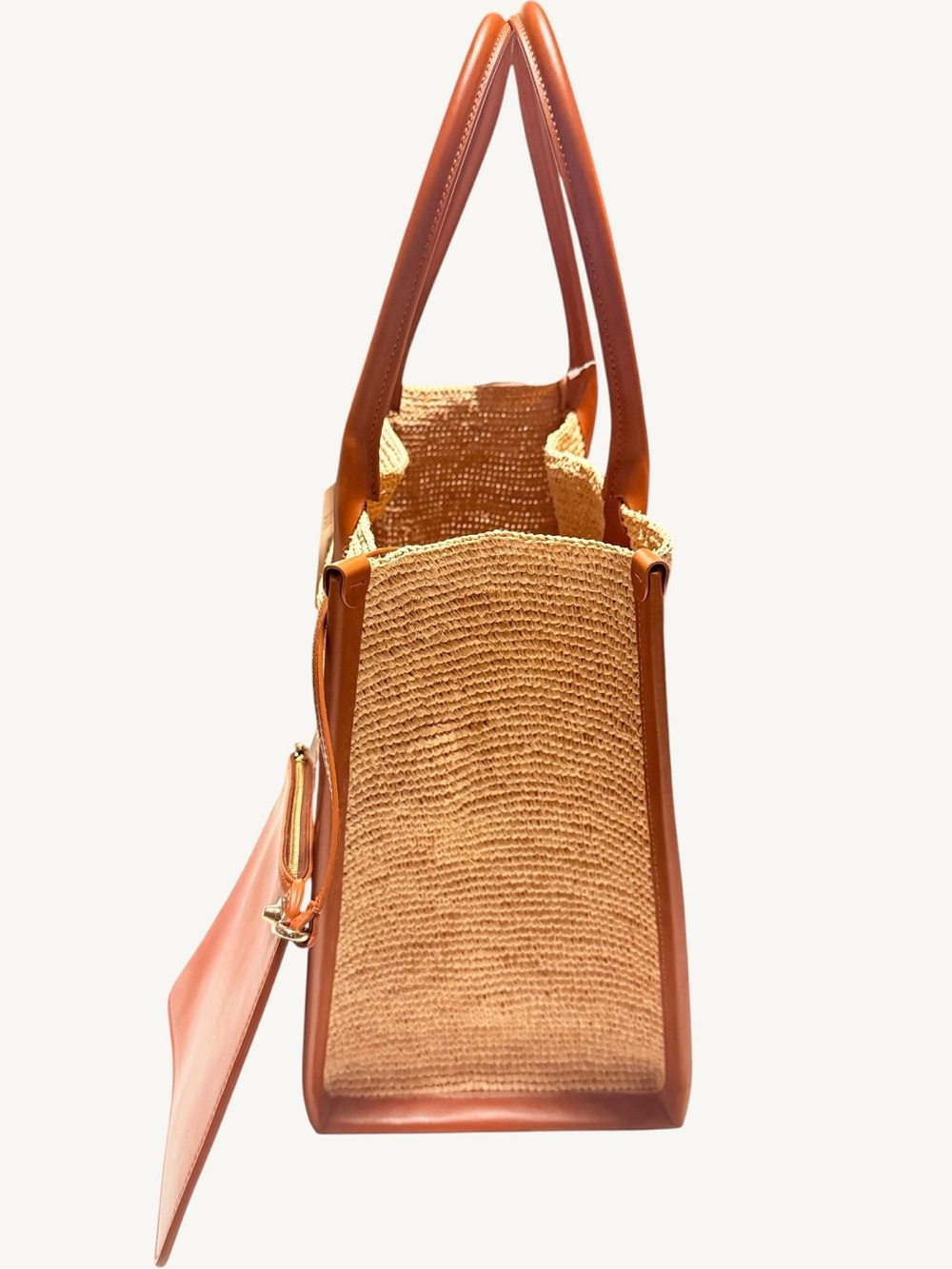 NWT Christian Louboutin Large By My Side Raffia Tote Bag Woven Travel Summer - Picture 10 of 16
